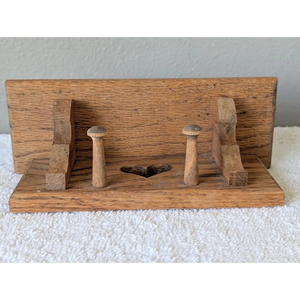 Cottage Core Wooden Heart Hanging Wall Shelf with Pegs Grandmacore 7.5